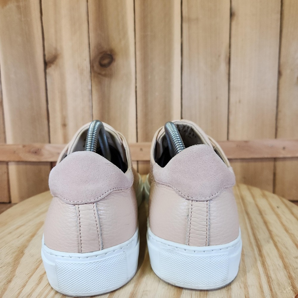 Axel Arigato Clean 90 Shoes Mens 9 Beige Leather Slip On Casual Comfort Sneakers - Picture 4 of 10